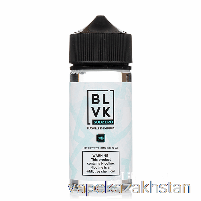 Vape Kazakhstan Sub Zero - BLVK - 100mL 3mg